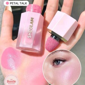 SHEGLAM أحمر خدود سائل Color Bloom-أحمر خدود سائل Petal Talk مقاوم للماء يدوم طويلاً ذو صبغة عالية لا يتلاشى توهج طبيعي يدوم طويلاً مكياج خفيف الوزن للوجه عيد الميلاد أحمر خدود وردي ساخن حمره علامة تجارية جمال مكياج مستحضرات تجميل للنساء الفتيات مثالي لفصل الخريف الشتاء مثالي ل- Y2K أزياء أنيقة هدية حفلة جاهز أفضل لون